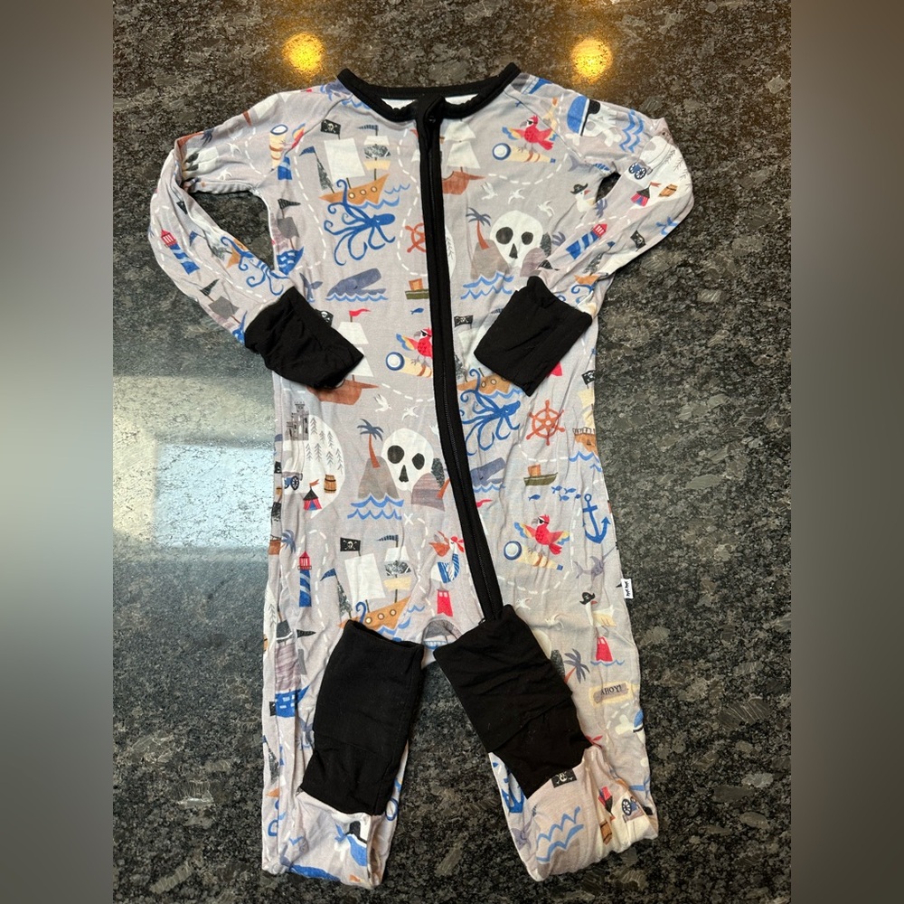 Little Sleepies Limited Pirates Map Zippy 12-18m